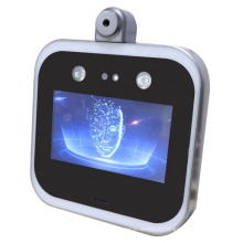 8'' 3d facial recognition automated smart kiosk with Detect screening system body temperature detection kiosk